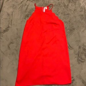 Tangerine cocktail dress